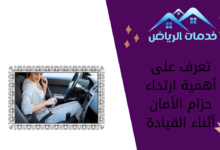 تعرف على أهمية ارتداء حزام الأمان أثناء القيادة